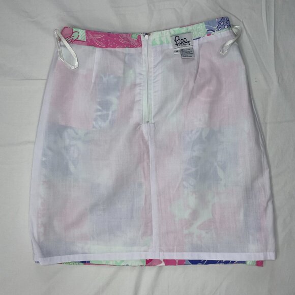 Lilly Pulitzer Women Vintage Y2K A Line Skirt Floral Charming Patchwork Small 4 - Picture 8 of 10